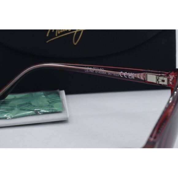 Maui Jim Lotus MJ 827-13F Pink Cat Eye Sunglasses Maui Rose polarized Lenses 56m main image 6